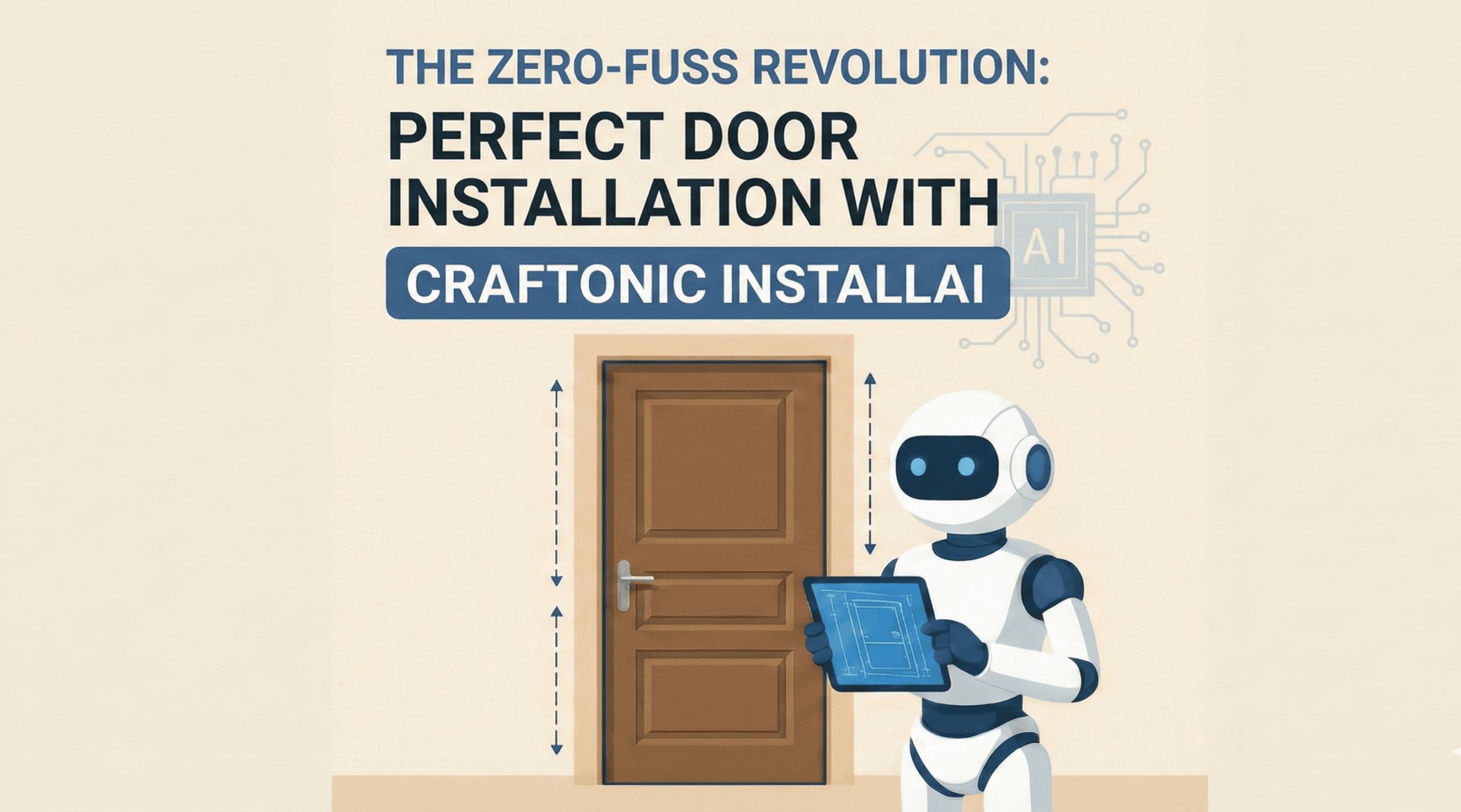 Perfect door installation with Craftonic Ai